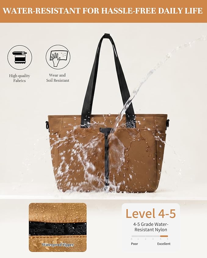 Timeet Laptop Tote Bag for Women, Water Resistant Work Tote Purse with Laptop Compartment for Daily Office Casual Travel - Image 8