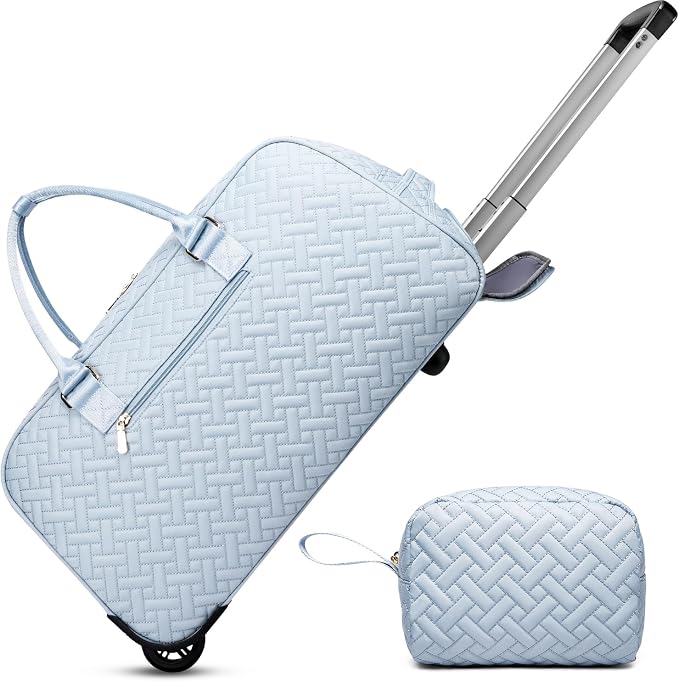 Duffle Bag for Travel, Weekender Bag with Shoe Compartment, Carry On Overnight Bag for Women with Toiletry Bag, Gym Bag with Wet Pocket, Hospital Bags for Labor and Delivery Beige by BAVERGE
