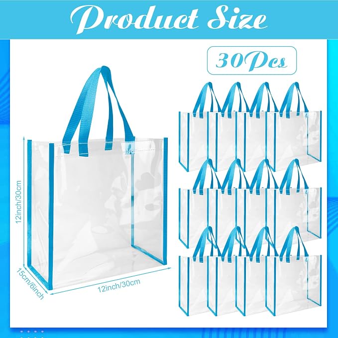 Eccliy Clear Tote Bag Stadium Approved with Handles - Image 4
