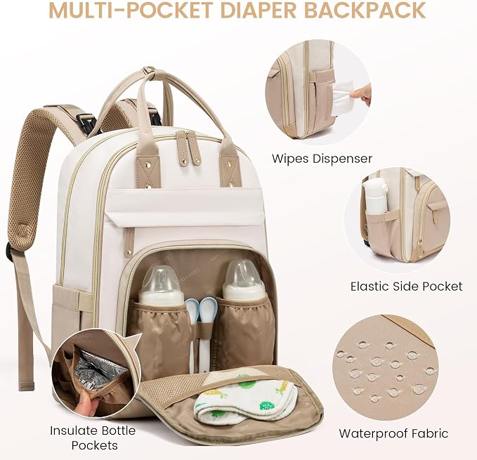 LOVEVOOK large capacity diaper backpack - Image 3