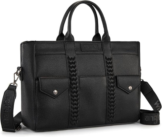 Wrangler Work Tote Bag for Men and Women Business Teacher Bag Large Capacity Briefcase Handbag with Adjustable Strap by THEOFFICIALMONTANAWEST