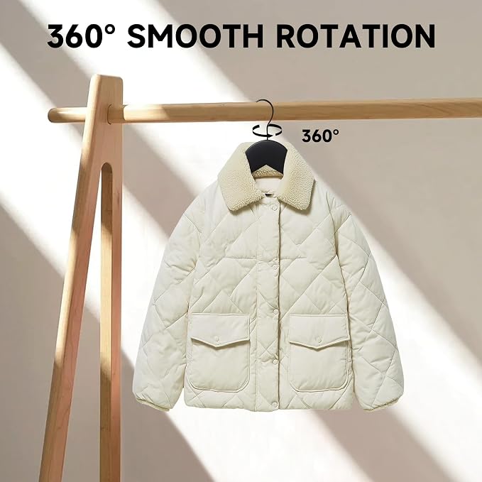 Wooden Clothes Hangers with Pants Bars, Black, 72-Pack | Heavy Duty Solid Wood Suit & Coat Hangers with Swivel Hook & Shoulder Notches, for Shirts, Jackets, Dresses & Trousers - Image 3