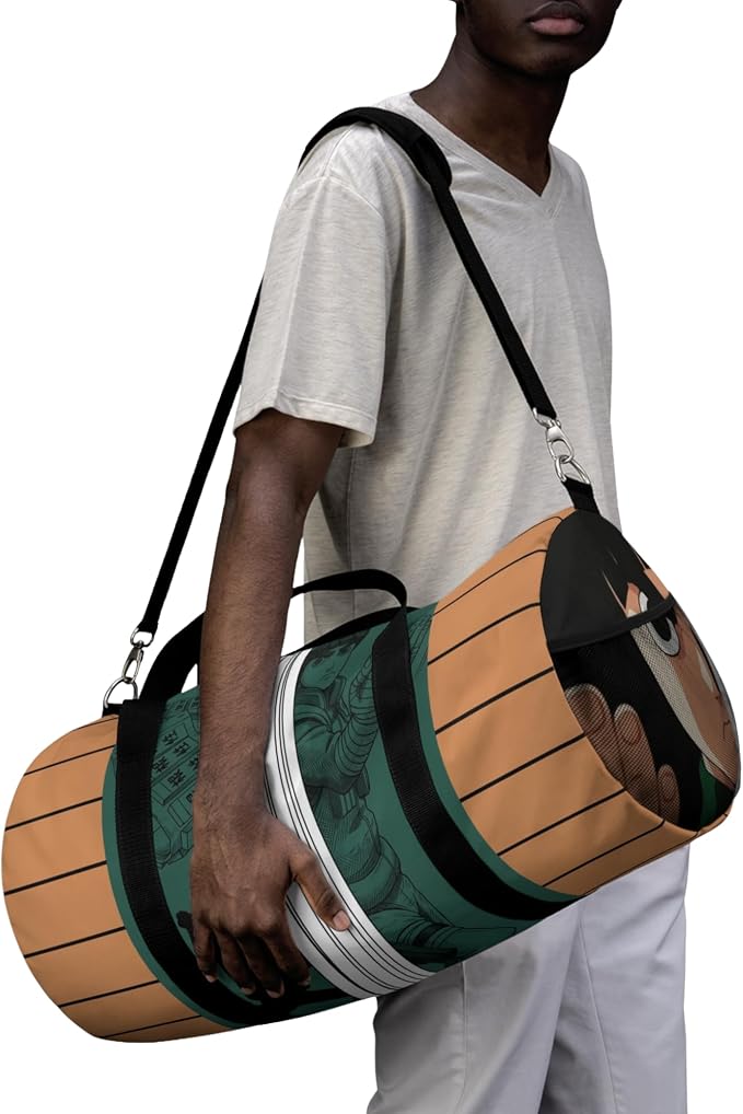 Anime Gym Bag for Women Men - Large Capacity Waterproof Workout Fitness Travel Sports Bags Fashion Street Camping Expandable Carry On Duffle Bag For Couple (Green Lee) PTY - Image 7