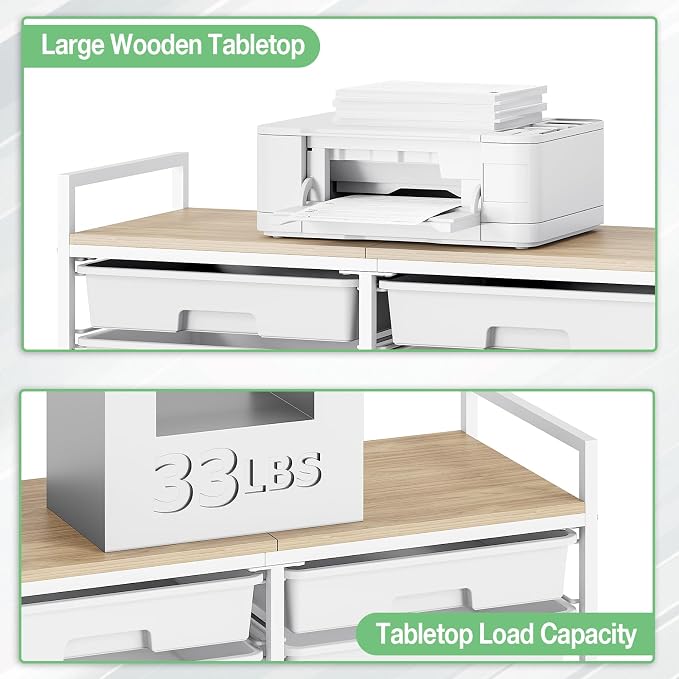 TOOLF 12 Drawers Rolling Storage Cart with Wooden Top for Classroom,Green | Teacher Cart Craft Art Supply Organizer, Utility Cart with Lockable Wheels for Home Household Essentials, Office Organization - Image 6
