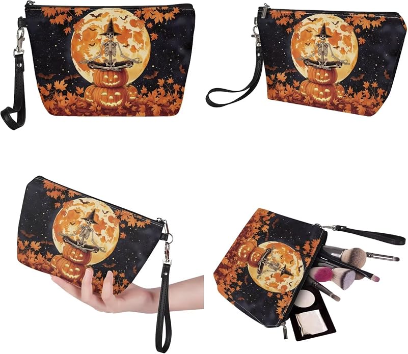 GIFTPUZZ Women Top Handle Bags Handbags with Zipper Leather Wallet Cash Card Phone Holder and Makeup Bag Set 3pcs - Image 6