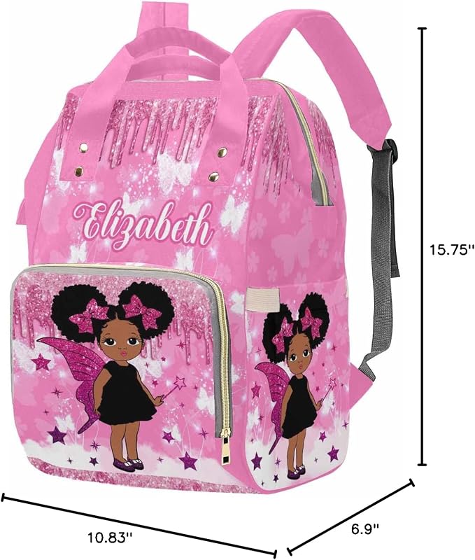 MyPupSocks Personalized Diaper Bag for Mom and Dad - Large Capacity Custom With Name, Multifunctional Daypack With Adjustable Shoulder Straps - Image 6