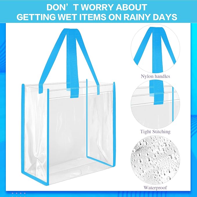 Eccliy Clear Tote Bag Stadium Approved with Handles - Image 5