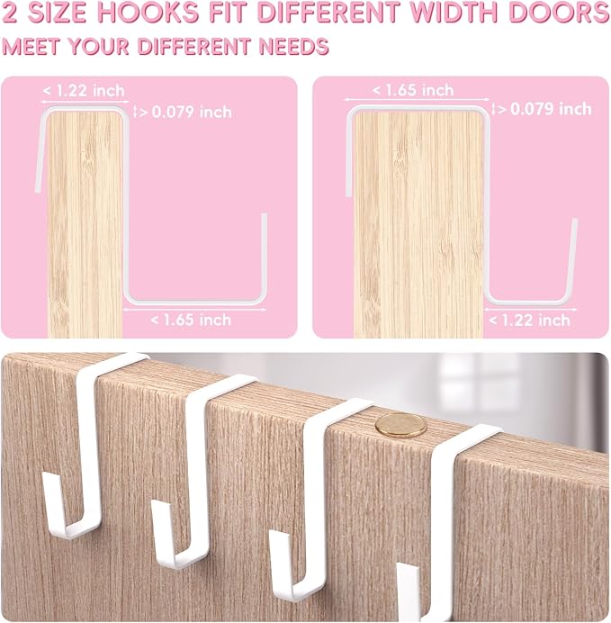 1 Pack Over-the-Door-Shoe-Organizers, Hanging Shoe Organizer Large Pocket | Shoe Holder Hanging Shoe Rack for Closet Shoe Organizer for Wall, Over Door Organizer with 15 Pockets for Boot, Sneaker, Pink - Image 8