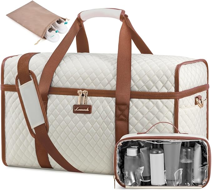 LOVEVOOK Travel Duffle Bag - Weekender & Overnight Bag with Toiletry & Wet Pocket, Carry-On Size, 3pc Set by LOVEVOOK