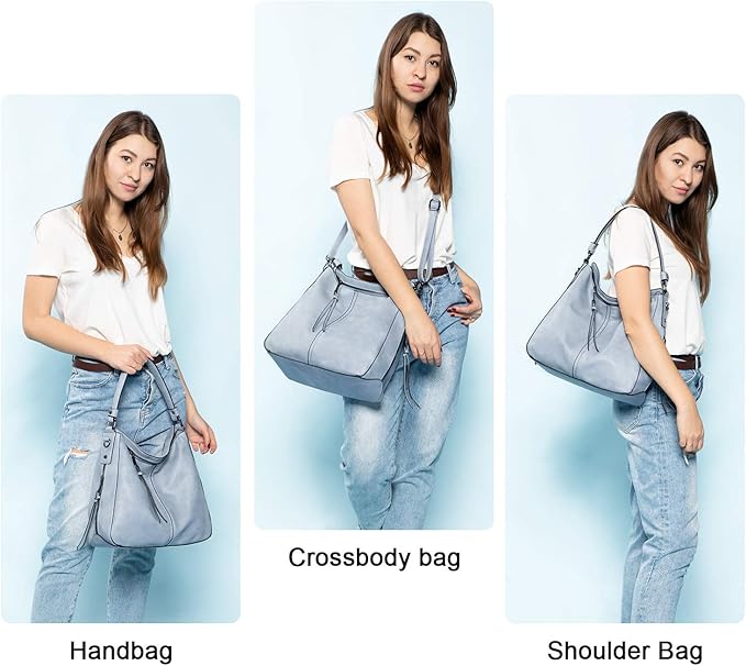 Hobo Crossbody Bag for Women, Designer Shoulder Purse Handbags - Image 2