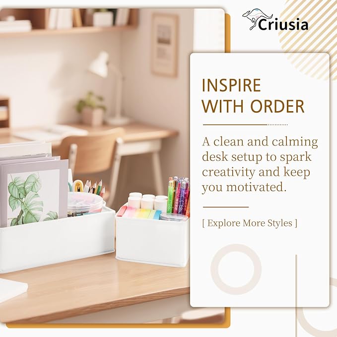 26 Pack Drawer Organizer for Clothes, Foldable Dresser Dividers with 3 Sizes, Fabric Storage Bins – White - Image 4