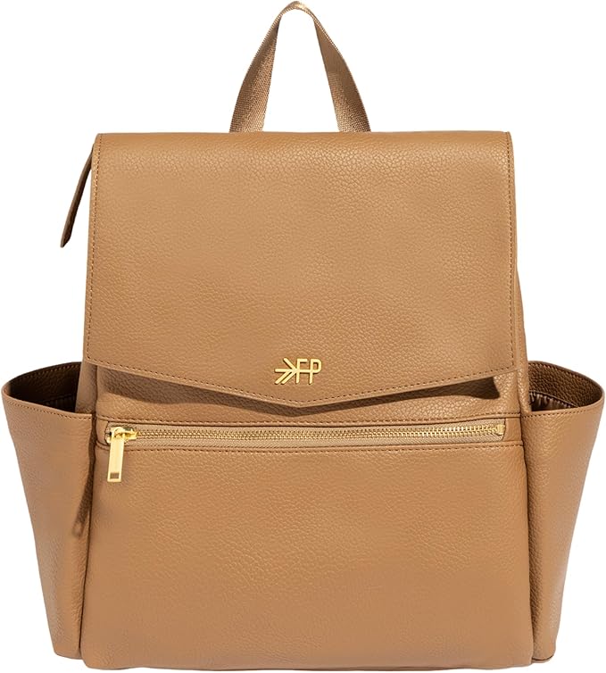 Freshly Picked Mini Diaper Bag II Backpack – Premium Vegan Leather Small Baby Bag without Changing Pad, Compact, Lightweight & Stylish for Moms On-the-Go, Toffee by Unknown
