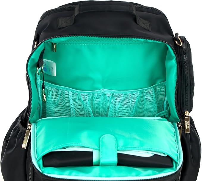 Lily & Sol Koa Diaper Bag Backpack for Travel- Large Capacity Family Travel Backpack, Machine Washable with Cooler Compartment, XL Changing Mat, Wet Bag, Laptop Sleeve & Luggage Sleeve - Image 3