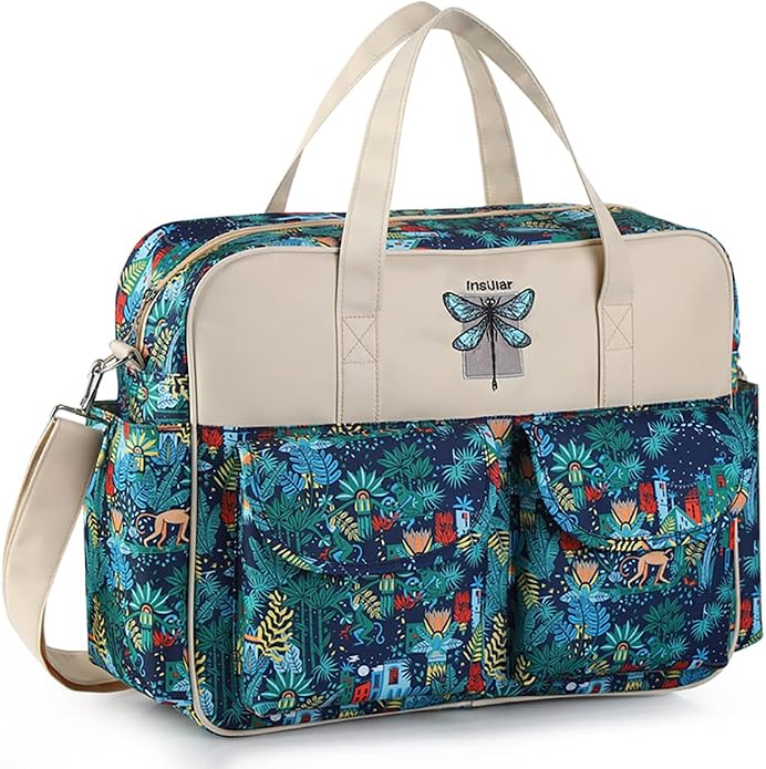 Kamay's Mummy Shoulder Bag Diaper Bag Chic Nappy Changing Bag Tote/Messenger Style Large with Changing Mat, Adjustable Straps - Image 2