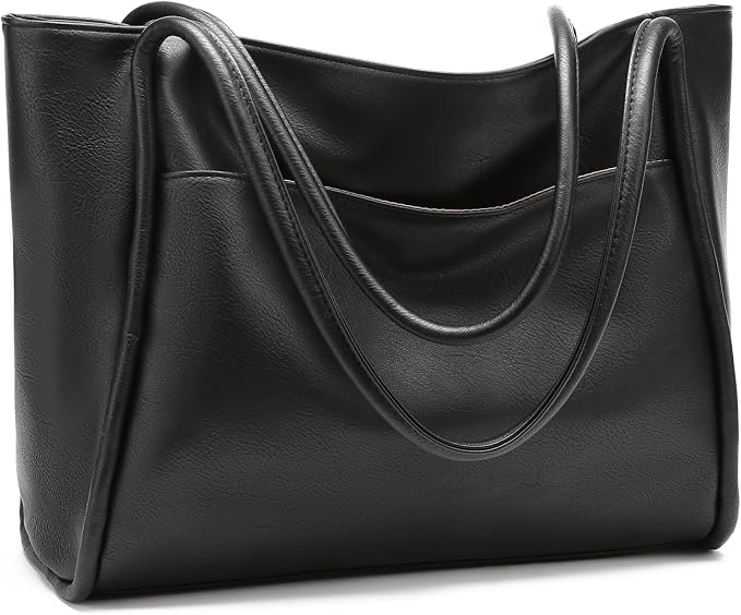GAEKEAO Tote Bag for Women Vegan Leather Zipper Shoulder Bags Travel Purses | Large Capacity Purse Handbags, Inner Pocket with Key Clip, Fits 14" Laptop, for Casual Work Dating Commute Daily Weekender by GAEKEAO