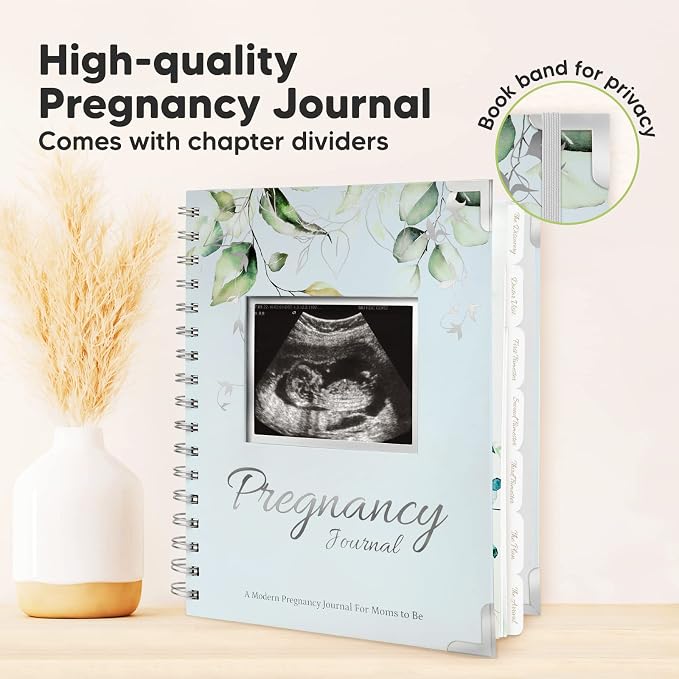 KeaBabies Pregnancy Journal, Pregnancy Announcements & First 5 Years Baby Memory Book Journal - 80 Pages Hard Cover Pregnancy Book For Mom To Be Gift - 90 Pages Hardcover First Year Keepsake Milestone - Image 4