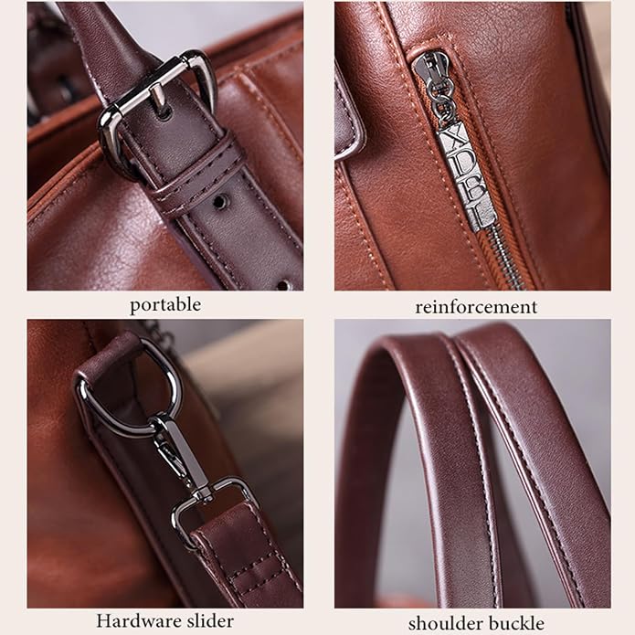 Handbags and Purses for women Vegan Leather Tote Bag for Women Satchel Shoulder Bags Travel Purse with Compartments - Image 6
