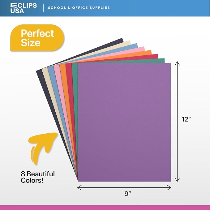 Construction Paper Bulk (2400 Sheets), 9 x 12 Construction Paper Assorted Colors for Kids, Color Art Paper, 600 Sheets Per Pack, 4 Pack (2400) - Image 2