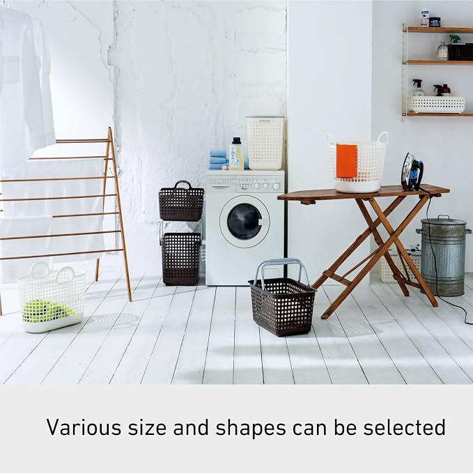 Like-it │SCB-5 │Daily use Inside or Outside. Movable Handles Make it Easy to Carry Around | Portable Large Basket for Kitchen, Laundry and Kids Room | 18.7 x 12.2 x 15.47 | White | 10.57 gal - Image 7