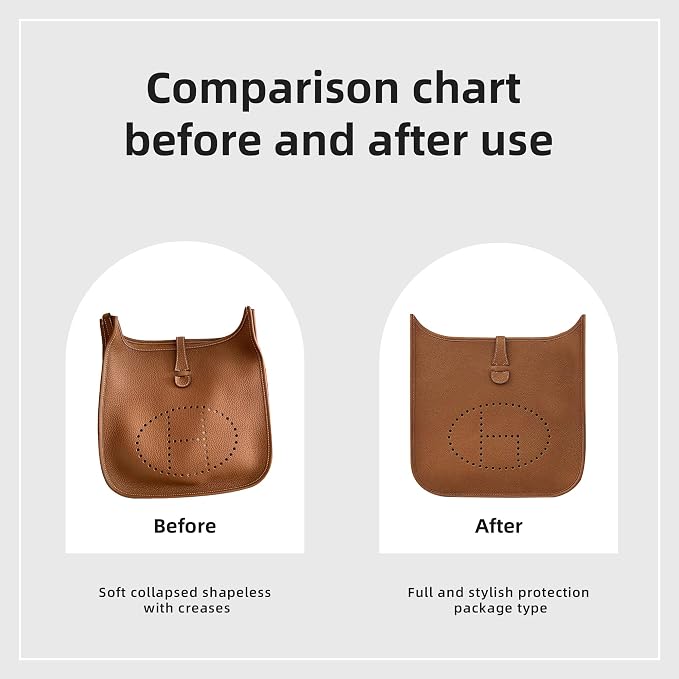 DGAZ Silk Purse Organizer Insert for Evelyne Bag(Gold,TPM) | Soft and Lightweight,Perfect Fit,Multi-pocket Storage,Bag Protector,Luxury Bag Care,Handmade,for Smooth Bag Organizer - Image 5
