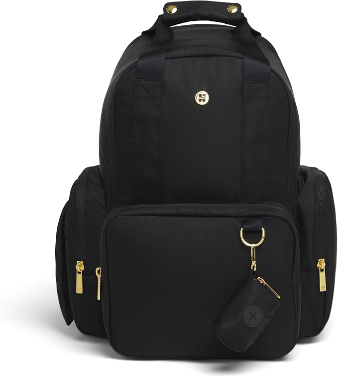 HUGGIES Unisex-adult Signature Hug Pack Diaper Backpack, Black, One Size by Huggies%C2%AE
