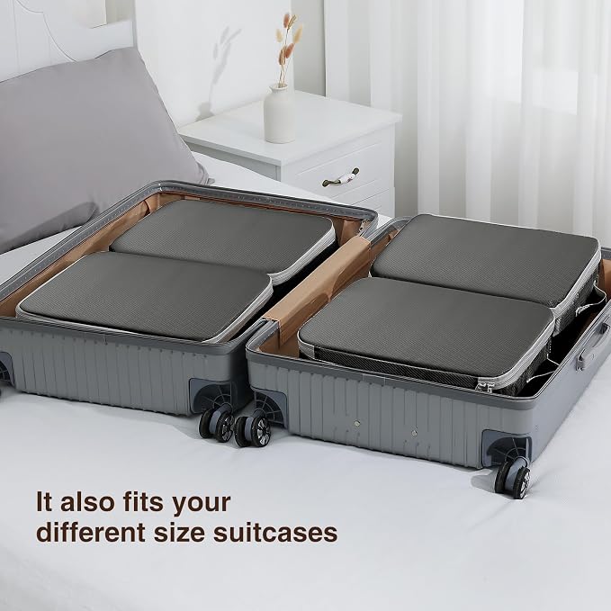 DIMJ Clothes Storage Bag 6 Pack, 19L Compression Storage Bags for Blanket, Sweater, Jacket, Closet, Sheet Storage Organizer with Window Handle, Compression Packing Cubes Space Saver Bags with Zipper - Image 3