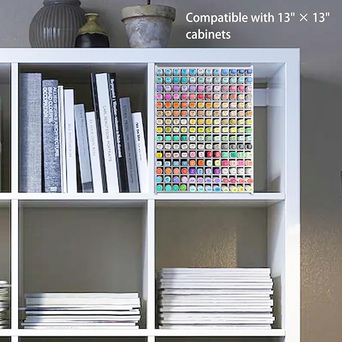 Marker Organizer for 180 Markers, Desktop Storage Rack | Desktop Organizer for Markers, Keeps Art Supplies Neat and Easy to Access, Fits Markers, Colored Pencils and Art Supplies - Image 5