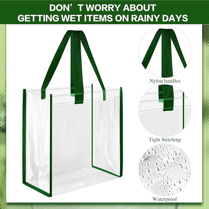 Eccliy Clear Tote Bag Stadium Approved with Handles - Image 5