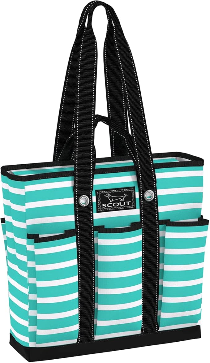 SCOUT Rocket Pocket Tote - Multi-use, zips shut | 7-Pockets, Folds flat for easy storage, Two Straps. The perfect versatile travel tote for busy nurses, teachers, and moms. by SCOUT