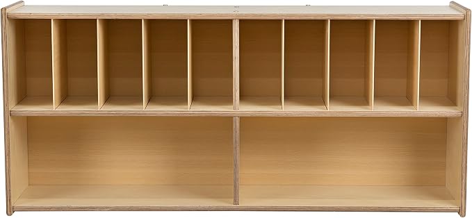Diaper Storage Organizer, 100% Birch Plywood Wall Mount Diaper Caddy for Nursery, Daycare, Schools by RRIGoods