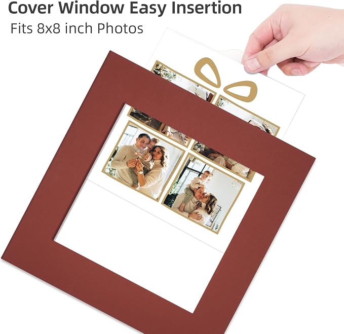 Vienrose Photo Album Self Adhesive for 4×6 & 8×10 Pictures, Red, Fabric Cover Scrapbook Album, DIY 40 Blank Pages for Wedding, Family, Gift, Travel, Milestone Memories - Image 4
