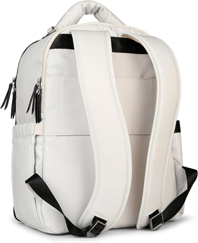 JuJuBe x Witney Carson - New Classic Diaper Bag Backpack with Portable Changing Pad, Stroller Straps, Large Travel Backpack, Carrying Baby Bottles, Wipes, Diapers, Cloud, Mothers Day Gift - Image 3
