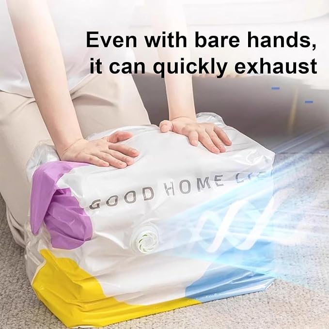 No Pump Vacuum Storage Bags,2026 New No Pump Large Vacuum Storage Compression Bags,Thick and Airtight Reusable Organizer Suitable for Clothes, Blankets, Bedding, Travel, and Closet Storage (3, Medium) - Image 7