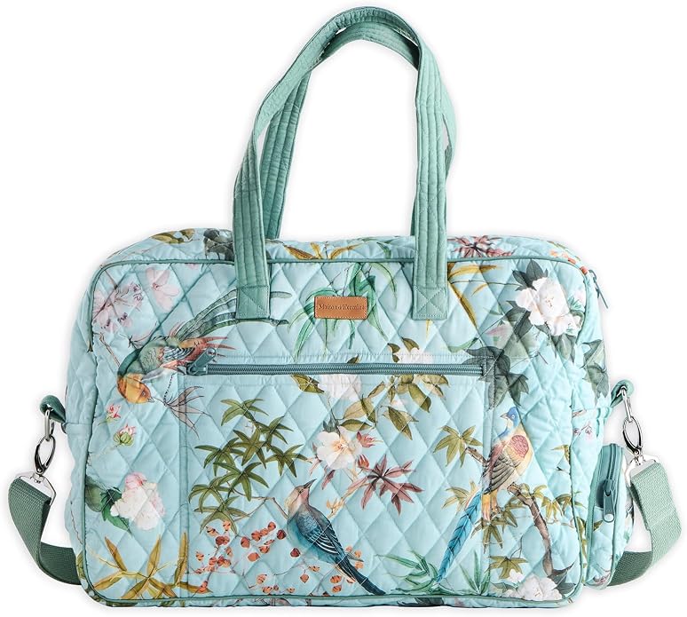 Maison d' Hermine Weekender Bags for Women Cotton Quilted Duffel Overnight Luggage Weekend Bag for Men Gym Gifts Travel | Overnight Luggage Weekend Bag for Men Gym Sports Gifts Duffle bag Business Travellers Trip Spring Summer by MaisondHermine