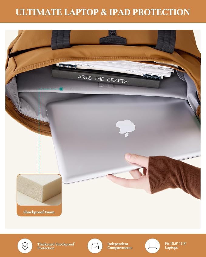 Timeet Laptop Tote Bag for Women, Water Resistant Work Tote Purse with Laptop Compartment for Daily Office Casual Travel - Image 3