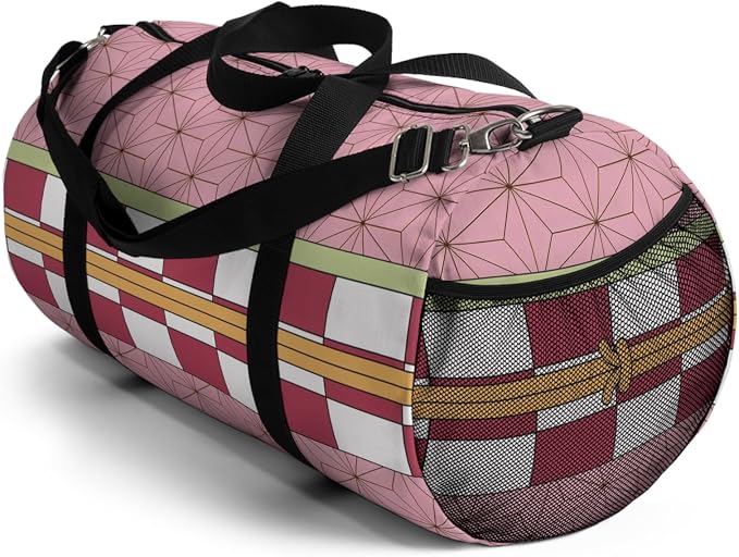 Anime Gym Bag for Women Men - Large Capacity Waterproof Workout Fitness Travel Sports Bags Fashion Street Camping Expandable Carry On Duffle Bag For Couple (Pink Nzka) PTY - Image 8