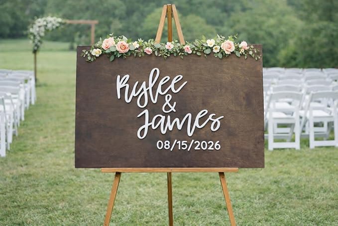 Personalized Last Name Guest Book, Unique Guest Book Sign, Custom Alternative Guest Book, Wooden Guest Book, Wedding Ceremony Guestbook Sign (Design 10) - Image 8