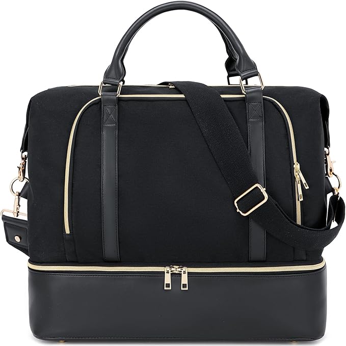 CAMTOP Women Ladies Travel Weekender Bag Overnight Duffel Carry-on Tote Bag fit 15.6 Inch Laptop Computer by CAMTOP