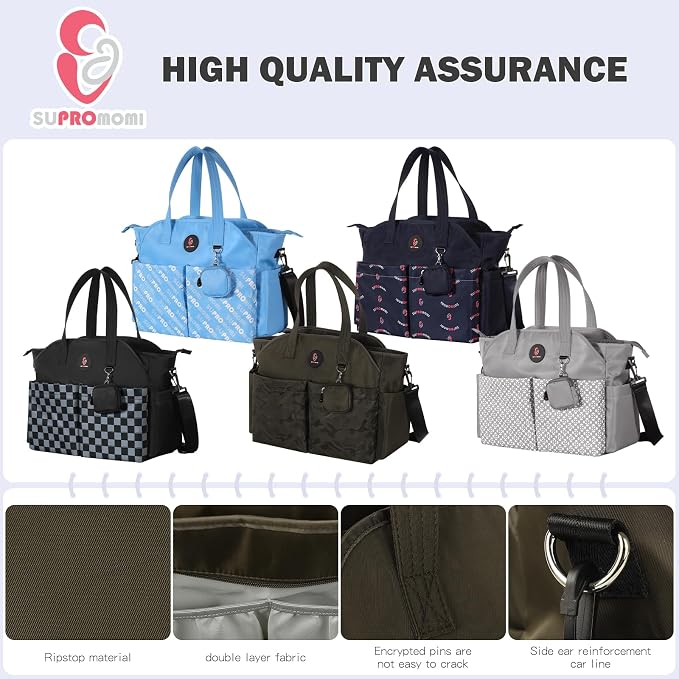 Diaper Bag Tote: Large Tote Baby Bag Boy Diaper Bag Stylish Girl Diaper Bag,Shoulder Mommy Bag - Image 8