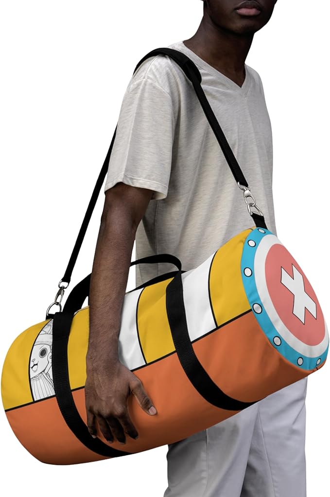 Anime Gym Bag for Women Men - Large Capacity Waterproof Workout Fitness Travel Sports Bags Fashion Street Camping Expandable Carry On Duffle Bag For Couple (Chopper) PTY - Image 2