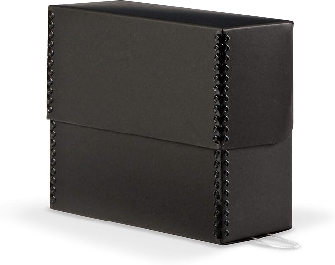 Black Flip-Top Document Storage Box - 2 1/2W x 12 1/4L x 10 1/4" H - Image 2