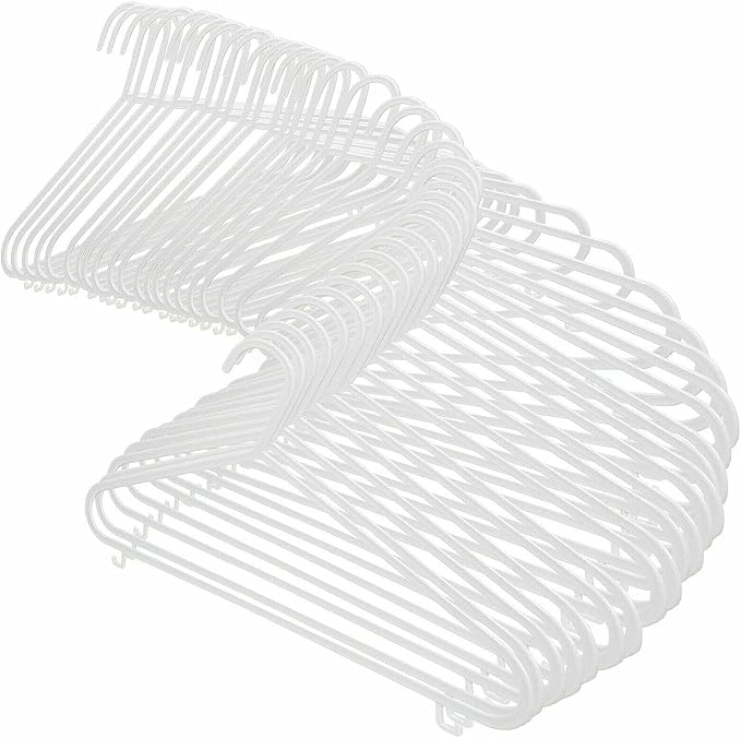 MYJ Plastic Kids Hangers for Clothes (Pack of 40) - Durable and Slim Baby Hangers - Space Saving Children's Hangers for Clothes - Infant Hangers & Kids Coat Hangers - Image 5