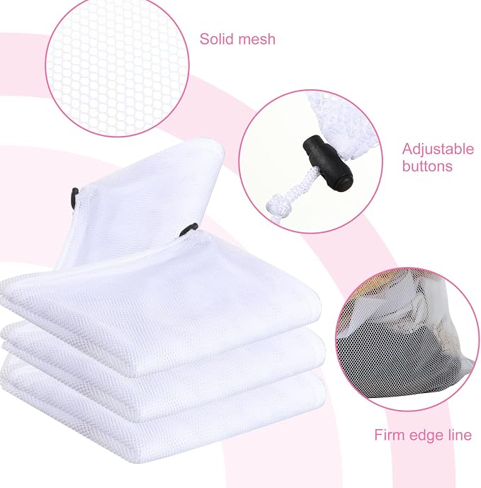 Berlune 30 Pack Large Mesh Laundry Bags | Oversized breathable mesh bags help sort and transport laundry for dorms, rentals, laundromats and facilities. - Image 4