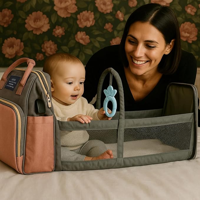 Multifunctional Baby Diaper Bag Backpack with Changing Station Baby Bag for Moms, Dads, Shower Gifts for Newborn Essentials - Image 6