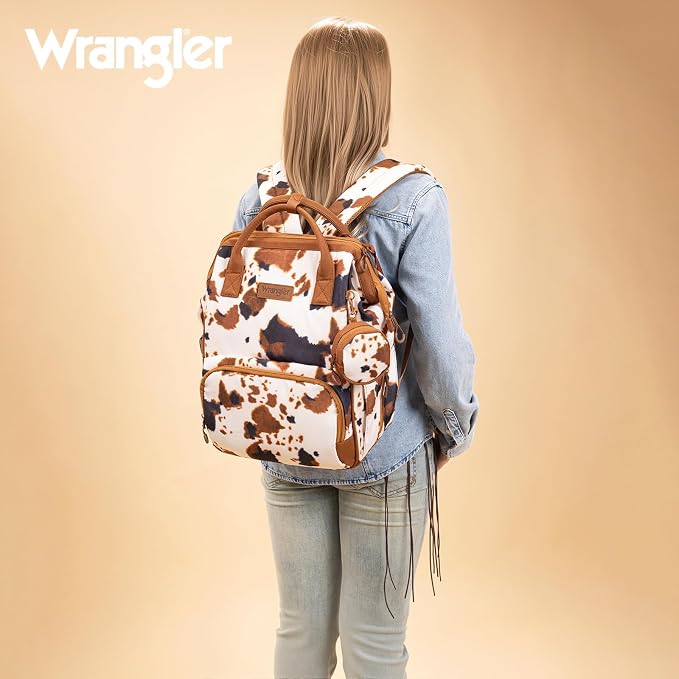 Montana West Wrangler Diaper Bag Backpack Aztec Callie Bag Travel Backpack Purses Western Multi-Function Baby Bags for Mom - Image 6