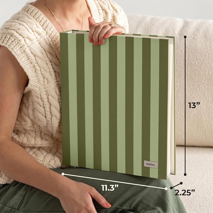 Document Organizer Binder for Important Papers & Passports, Olive - Image 6