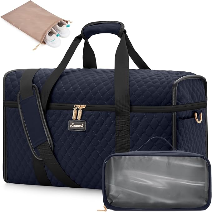 LOVEVOOK Travel Duffle Bag - Weekender & Overnight Bag with Toiletry & Wet Pocket, Carry-On Size, 3pc Set by LOVEVOOK