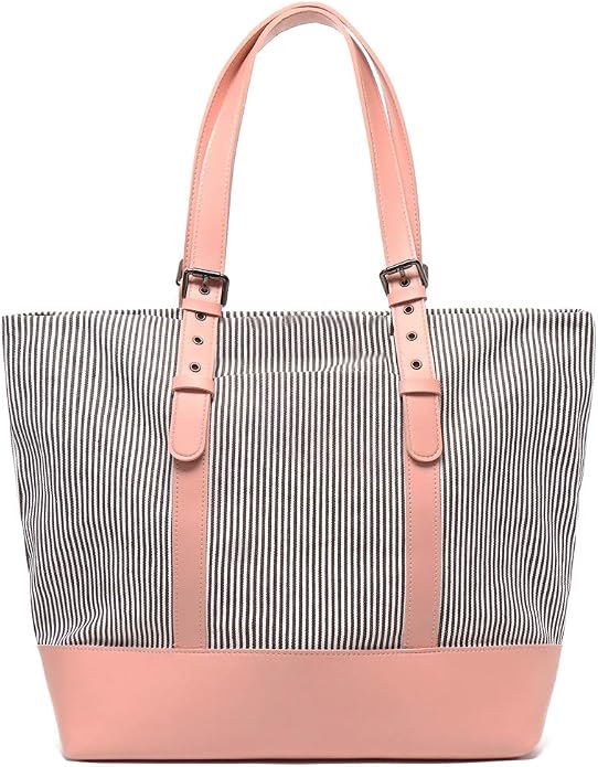 Women's Canvas Shoulder Work Tote Purses Large Top Handle Everyday Bag Diaper Handbag by Sunshinejing