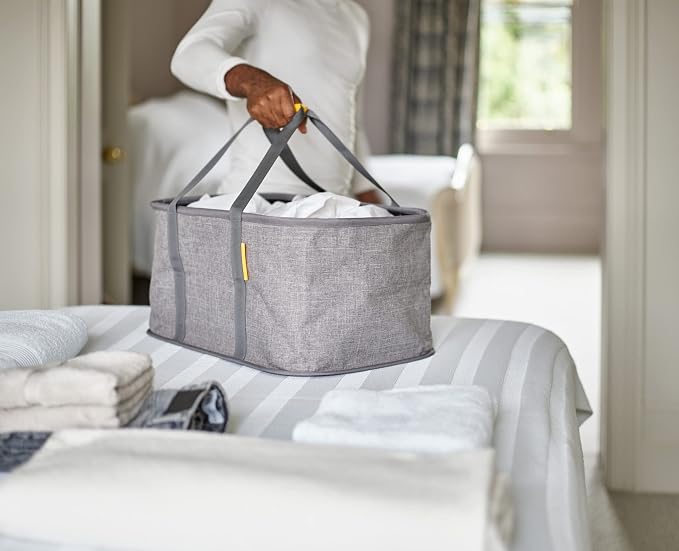 Joseph Joseph Hold-All - Collapsible Folding 35L/9.2 Gallon Washing Laundry Basket Bag, Durable Fabric, Moisture Resistant - Image 4