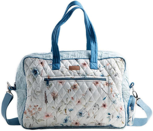 Maison d' Hermine Weekender Bags for Women Cotton Quilted Duffel Overnight Luggage Weekend Bag for Men Gym Gifts Travel | Overnight Luggage Weekend Bag for Men Gym Sports Gifts Duffle bag Business Travellers Trip Spring Summer by MaisondHermine